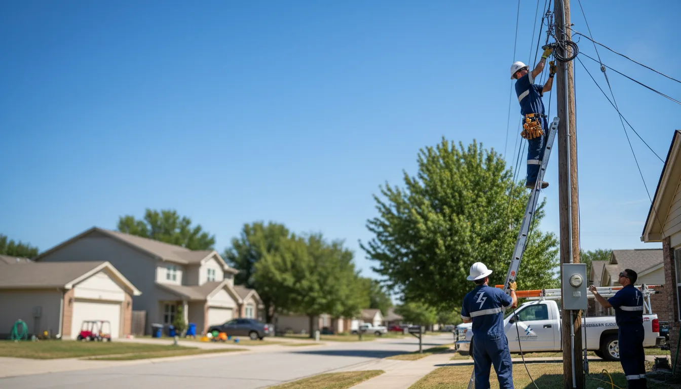 Residential electrician providing installation services in Sunshine, LA